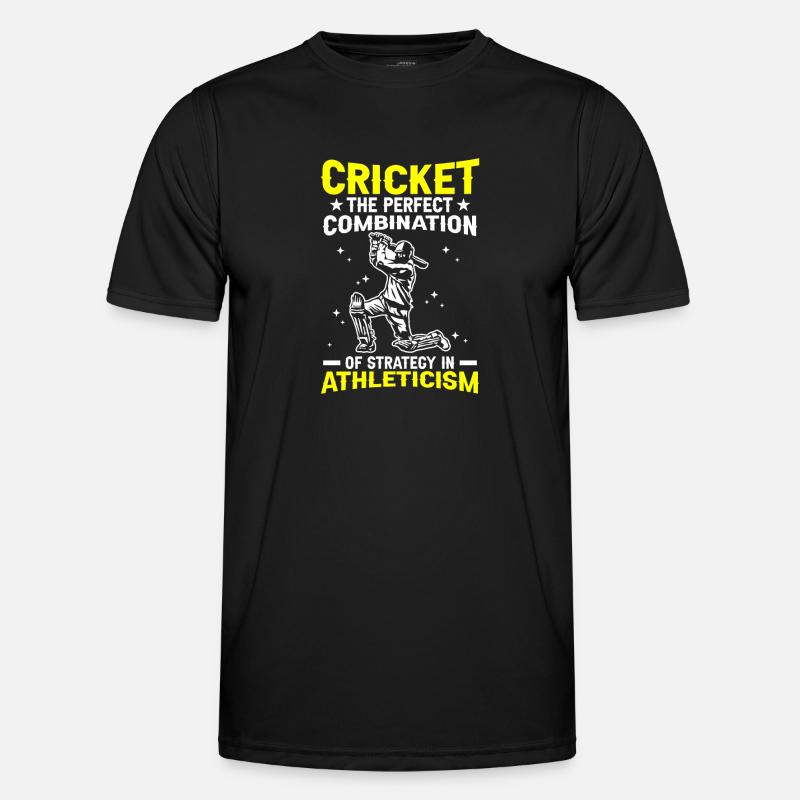 Cricket Die Perfekte Kombination - Männer Funktions-T-Shirt - Schwarz