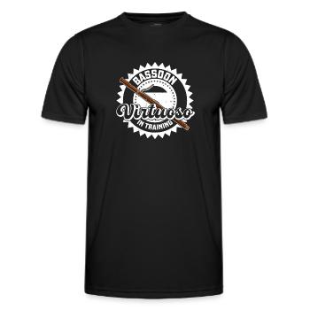Musician Orchestra Wind instrument Bassoon - Men's Functional T-Shirt - black - Front - AI Model Male 178 dark (178cm)