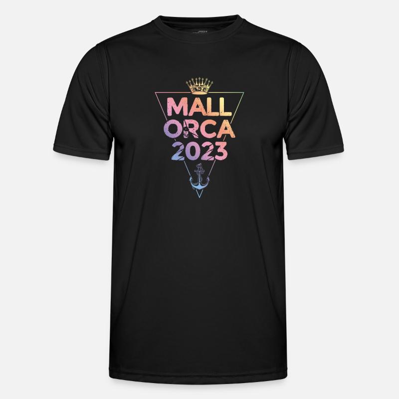 Mallorca 2023 - Männer Funktions-T-Shirt - Schwarz