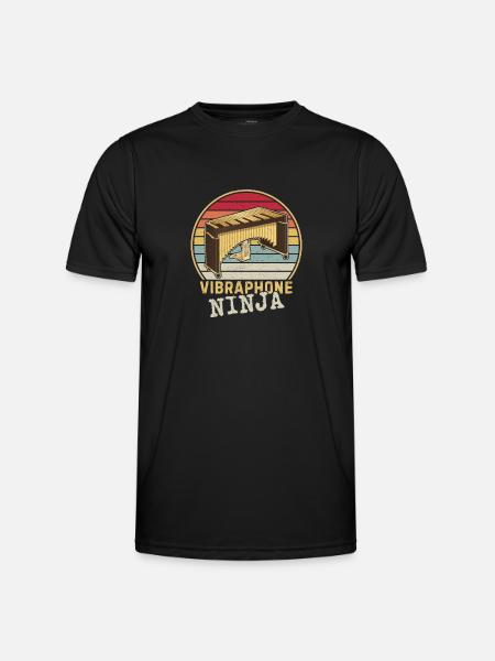 Vibraphone musician percussion instrument music - Men's Functional T-Shirt - black