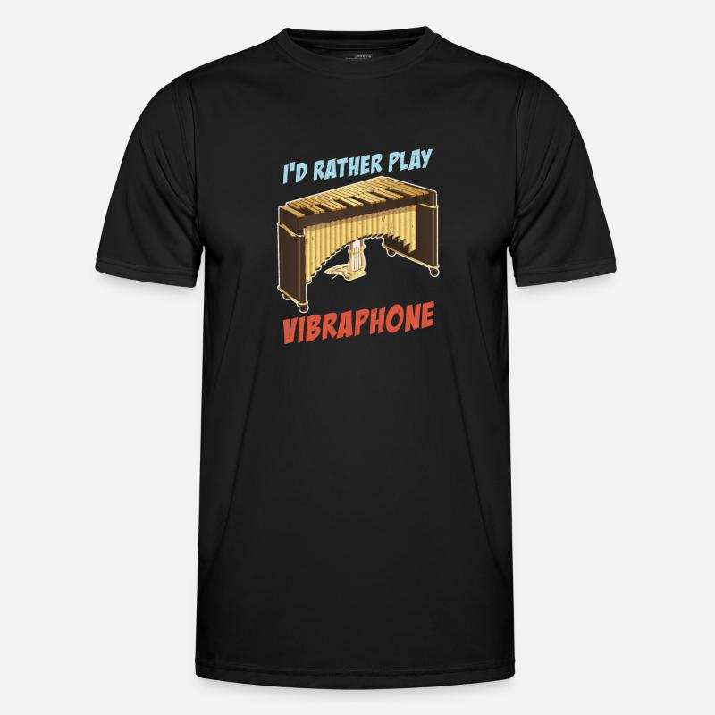 Vibraphone Percussion Marimba Musicians - Men's Functional T-Shirt - black