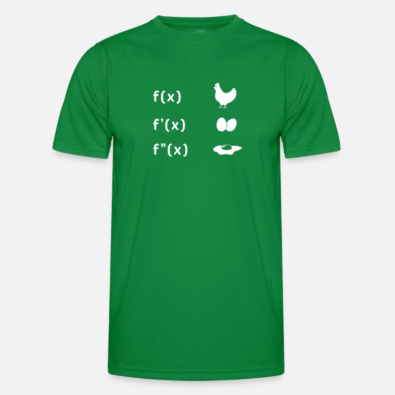 Fonction dérivée Œuf de poule Oeuf au plat Maths T-shirt sport Homme