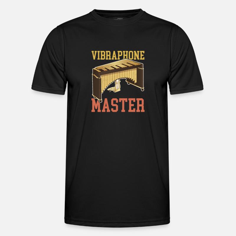 Percussion Vibraphone Marimba Music - Men's Functional T-Shirt - black