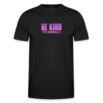 Tierrettung Tierschutz Tierfreund Geschenk - Männer Funktions-T-Shirt - Schwarz - Vorne - AI Model Male 178 dark (178cm)