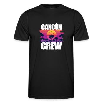 Cancun Holidays - Men's Functional T-Shirt - black - Front - AI Model Male 178 dark (178cm)