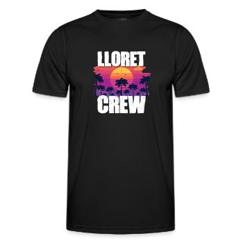 Tourisme Lloret De Mar - T-shirt sport Homme - noir - Devant - AI Model Male 178 dark (178cm)