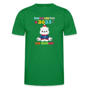 Kindergarten 2023 Ich Komme Jungen Kita Geschenk - Männer Funktions-T-Shirt - Kelly Green - Vorne - AI Model Male 178 dark (178cm)