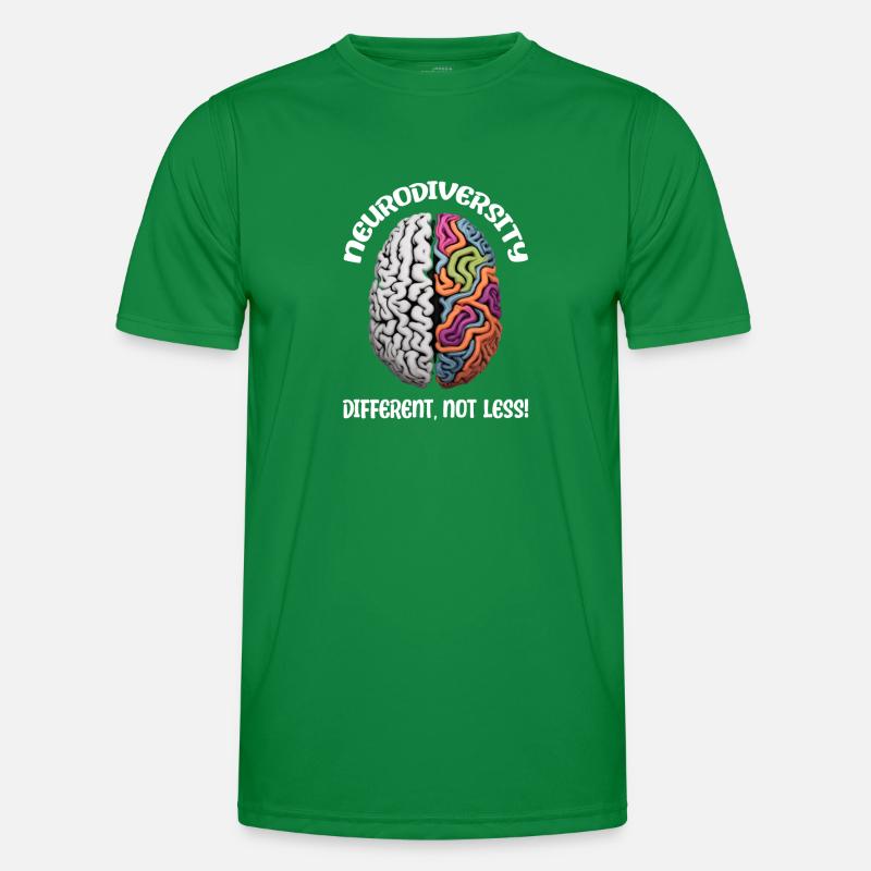 "Different, Not Less" Neurodiversity Männer Funktions-T-Shirt