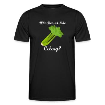 Gesundes Essen Gemüse Sellerie Essen - Männer Funktions-T-Shirt - Schwarz - Vorne - AI Model Male 178 dark (178cm)