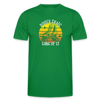 Rollschuhfahrer Rollerskates Rollschuh Gang 1961 - Männer Funktions-T-Shirt - Kelly Green - Vorne - AI Model Male 178 dark (178cm)