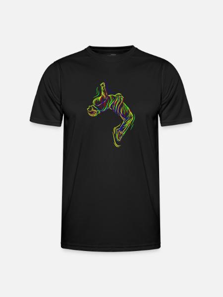 Parkour Backflip - Men's Functional T-Shirt - black