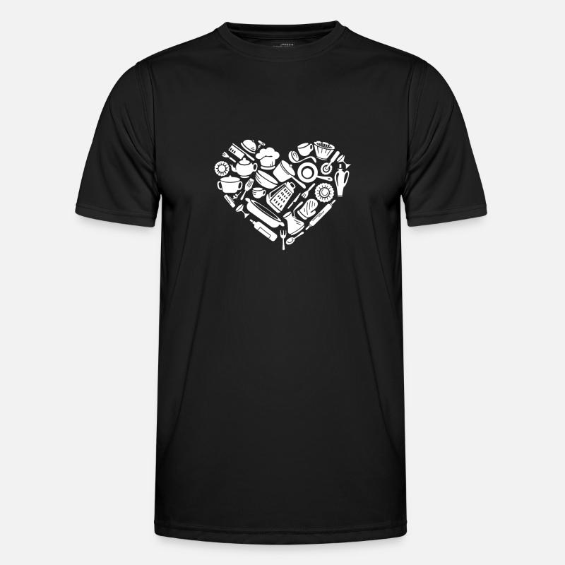 Cooking Equipment Heart Cooking Tools Kitchen Chef - Männer Funktions-T-Shirt - Schwarz