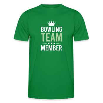 Équipe de bowling - T-shirt sport Homme - vert - Devant - AI Model Male 178 dark (178cm)