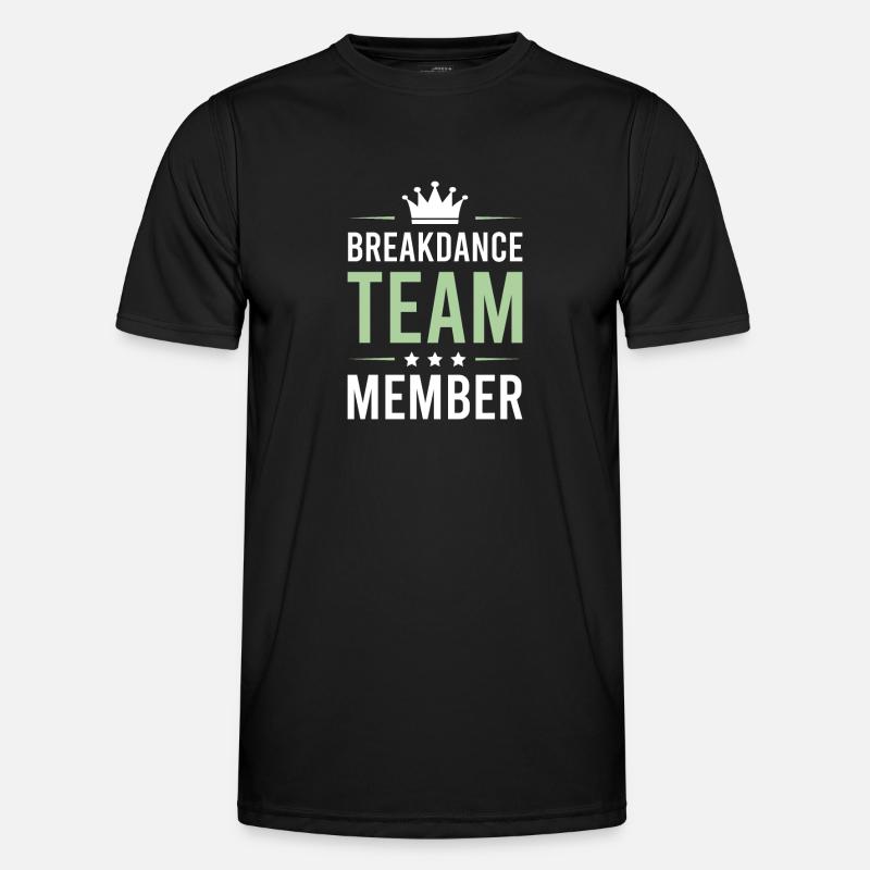 Breakdance Team - Männer Funktions-T-Shirt - Schwarz