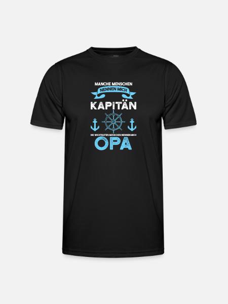 Boot Opa Großvater Geschenk - Männer Funktions-T-Shirt - Schwarz