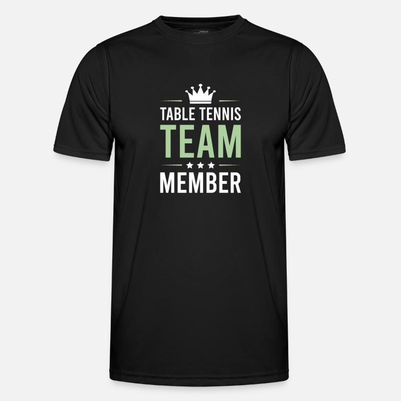 Table Tennis Team - Men's Functional T-Shirt - black