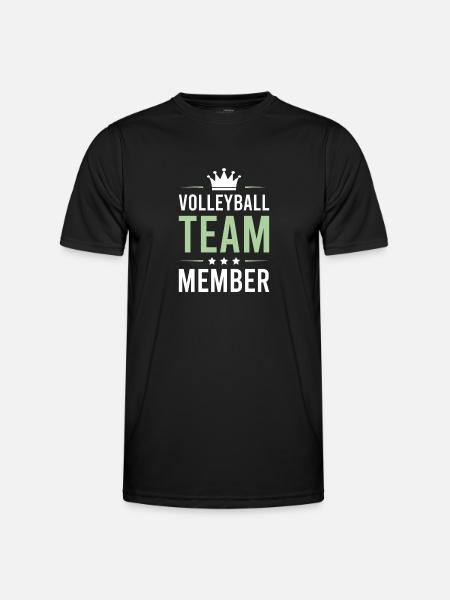 Volleyball Team - Men's Functional T-Shirt - black