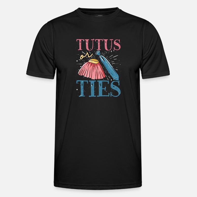 Tutus Oder Krawatten - Männer Funktions-T-Shirt - Schwarz