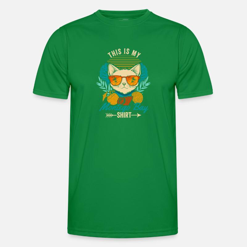 This is my Montego Bay Shirt Cool Retro Cat Männer Funktions-T-Shirt