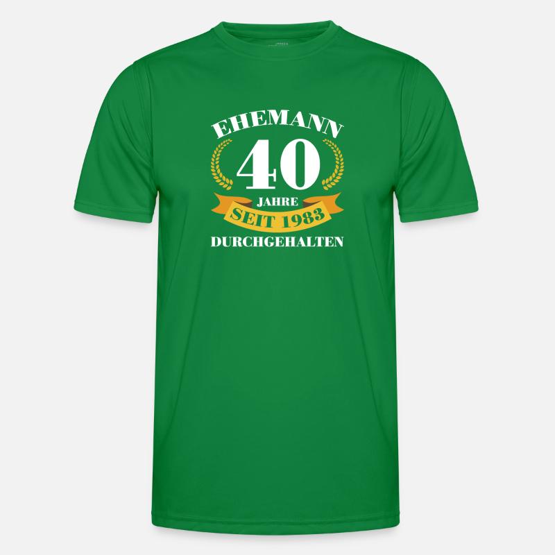 40. Hochzeitstag Ehemann Rubinhochzeit Geschenk Männer Funktions-T-Shirt