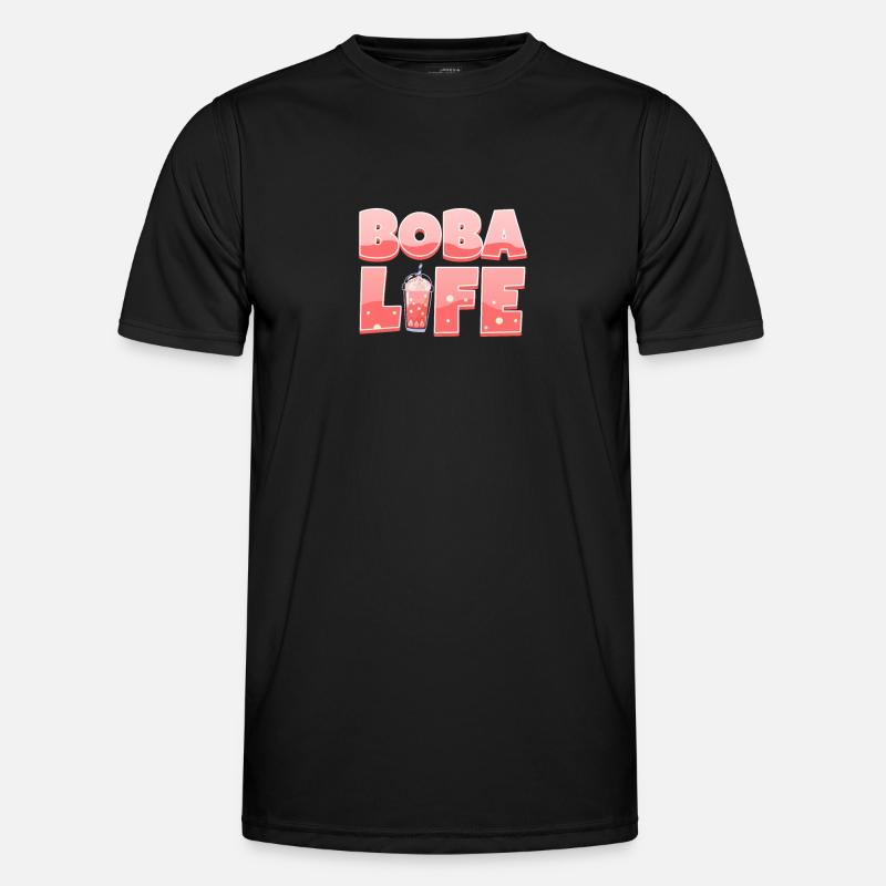 Bubble Tea - Männer Funktions-T-Shirt - Schwarz