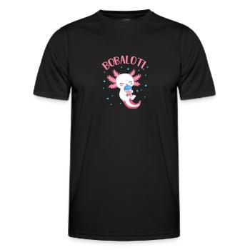 Thé à bulles - T-shirt sport Homme - noir - Devant - AI Model Male 178 dark (178cm)
