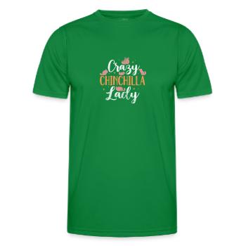 Chinchilla Nagetier Haustier Nager Geschenk - Männer Funktions-T-Shirt - Kelly Green - Vorne - AI Model Male 178 dark (178cm)