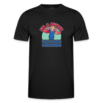 National Nurses' Day. - Men's Functional T-Shirt - black - Front - AI Model Male 178 dark (178cm)