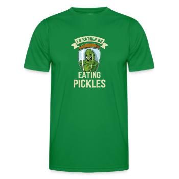Concombres, cornichons, cornichons, fruits, aliments - T-shirt sport Homme - vert - Devant - AI Model Male 178 dark (178cm)