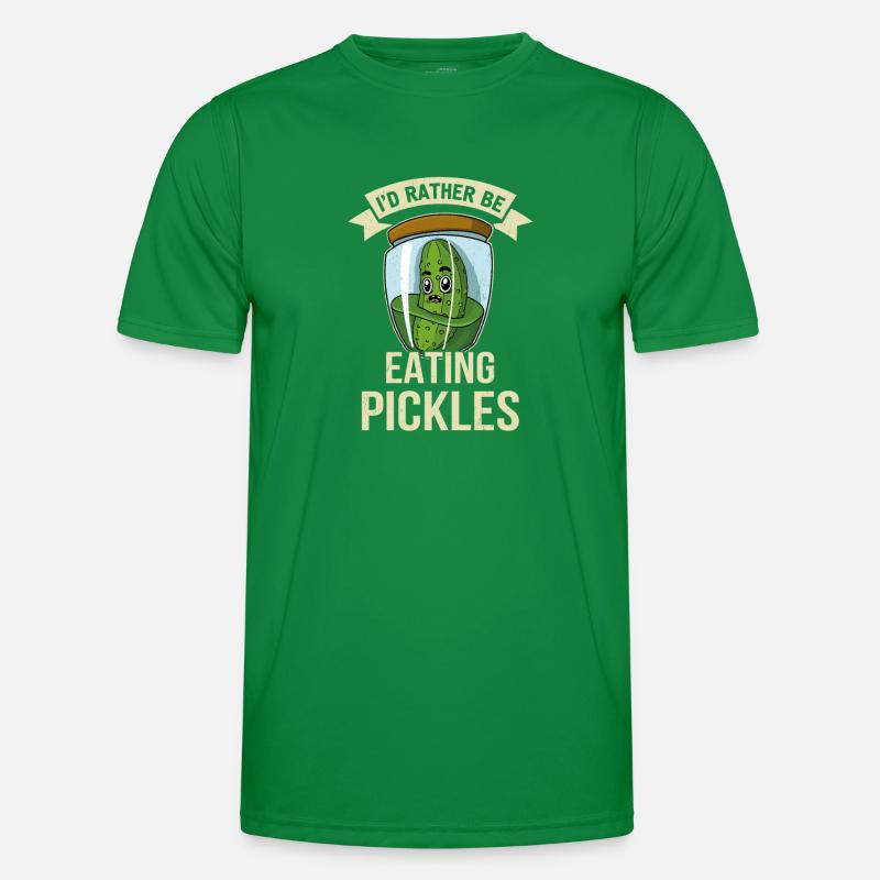 Gurken Cornichons Gewürzgurken Obst Essen Männer Funktions-T-Shirt