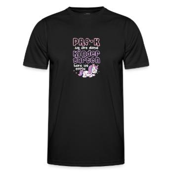 Kindergarten - Männer Funktions-T-Shirt - Schwarz - Vorne - AI Model Male 178 dark (178cm)