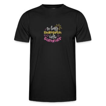 Kindergarten - Männer Funktions-T-Shirt - Schwarz - Vorne - AI Model Male 178 dark (178cm)