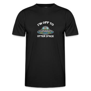 Otter - Männer Funktions-T-Shirt - Schwarz - Vorne - AI Model Male 178 dark (178cm)