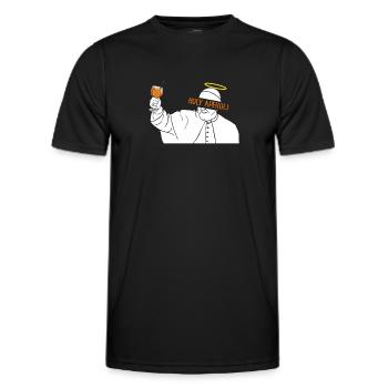 Holy Cocktail Pope Francis Cocktail - Men's Functional T-Shirt - black - Front - AI Model Male 178 dark (178cm)