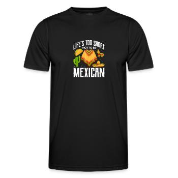 Cadeau de la nation mexicaine mexicaine - T-shirt sport Homme - noir - Devant - AI Model Male 178 dark (178cm)