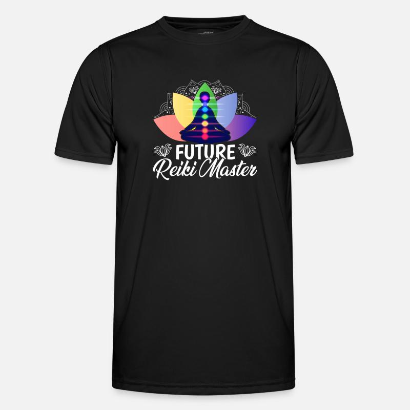 Future Reiki Master - Männer Funktions-T-Shirt - Schwarz