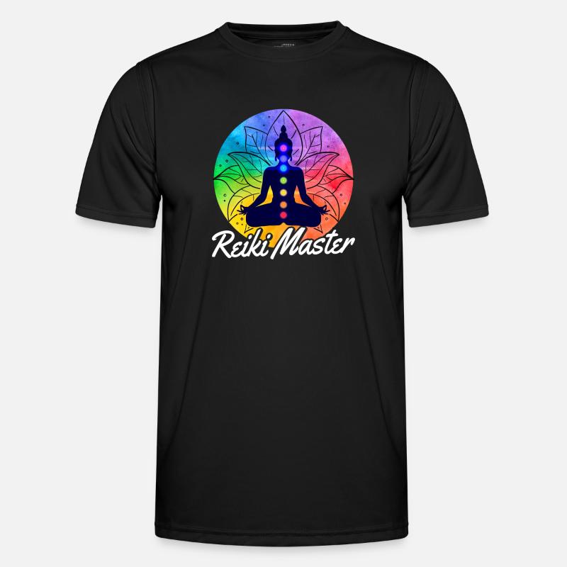 Reiki Master - Männer Funktions-T-Shirt - Schwarz