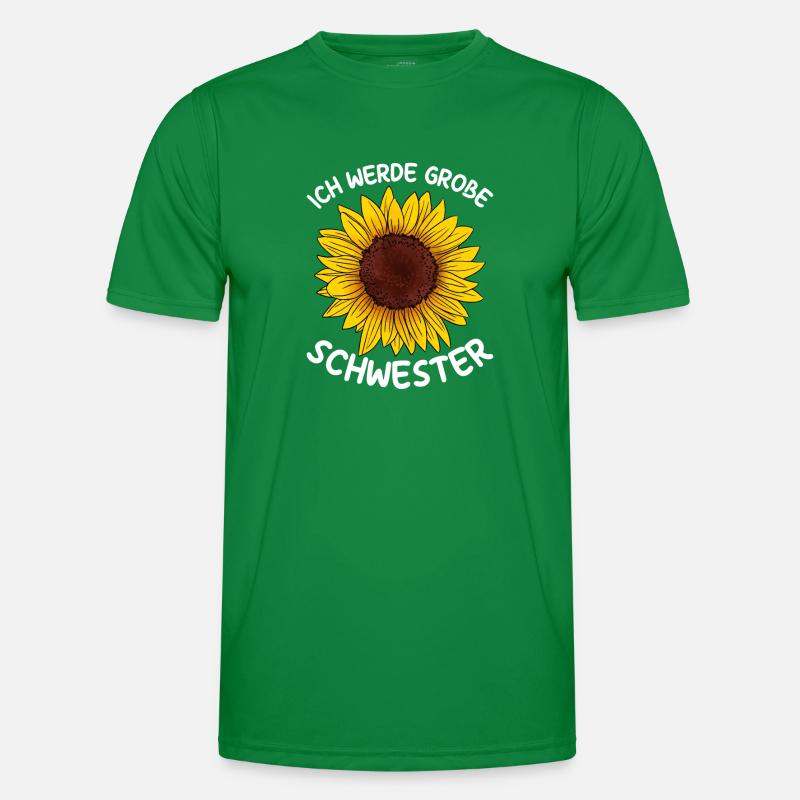 Ich werde große Schwester Männer Funktions-T-Shirt