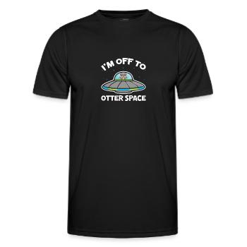 Otter Sea Otter Otter Gift - Men's Functional T-Shirt - black - Front - AI Model Male 178 dark (178cm)