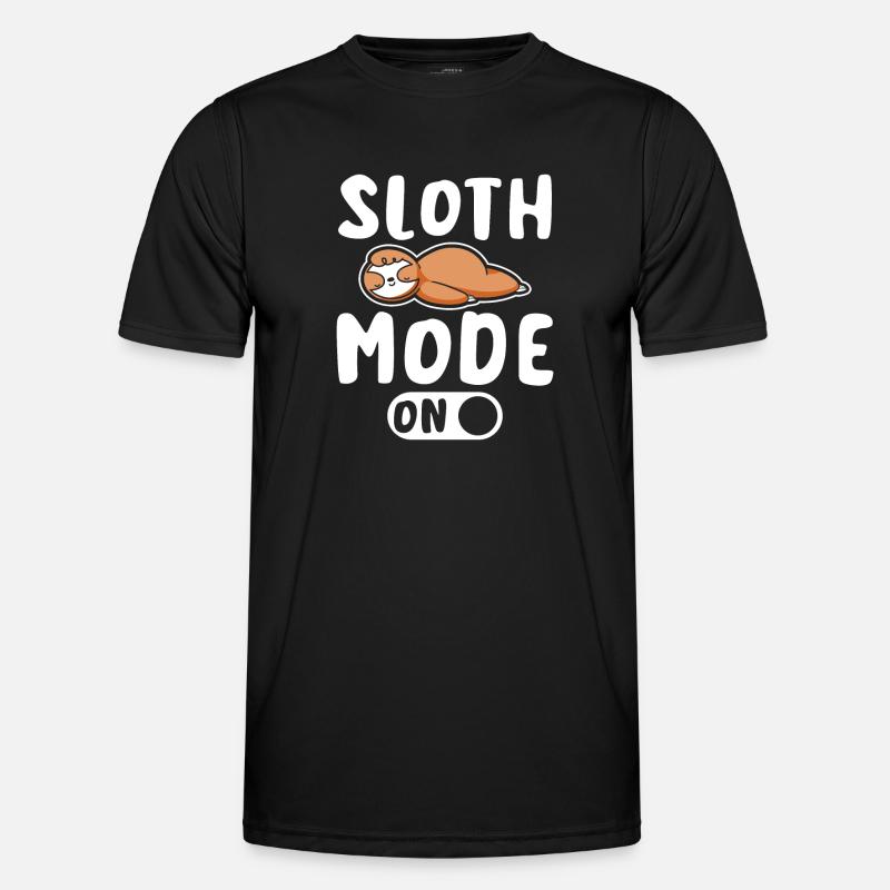 Sloth mode on - Men's Functional T-Shirt - black