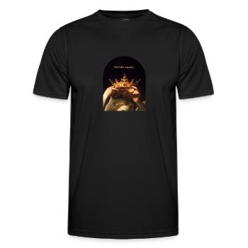 Sentez la princesse royale - T-shirt sport Homme - noir - Devant - AI Model Male 178 dark (178cm)