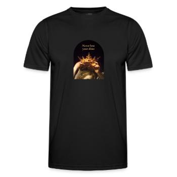 Never lose your shine princess - Men's Functional T-Shirt - black - Front - AI Model Male 178 dark (178cm)