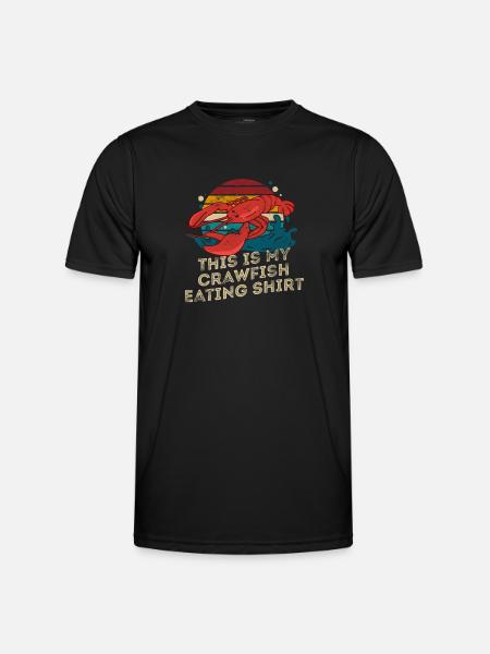 Questa è la mia camicia da mangiare gamberi Retro Crawfish - Maglietta sportiva per uomo - nero