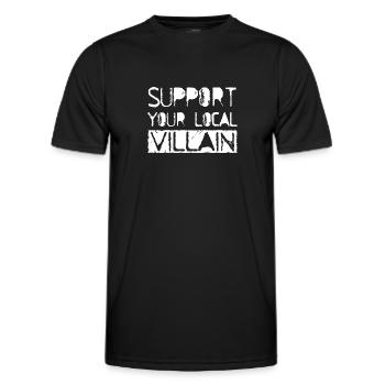 Rogue Age Support your local - Men's Functional T-Shirt - black - Front - AI Model Male 178 dark (178cm)