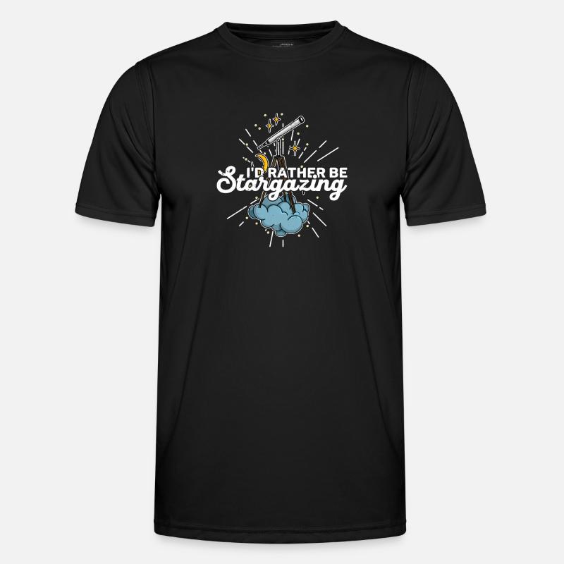 Telescope Space Astronomy Science - Men's Functional T-Shirt - black