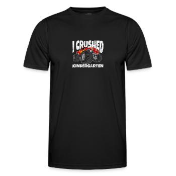 Kindergarten - Männer Funktions-T-Shirt - Schwarz - Vorne - AI Model Male 178 dark (178cm)