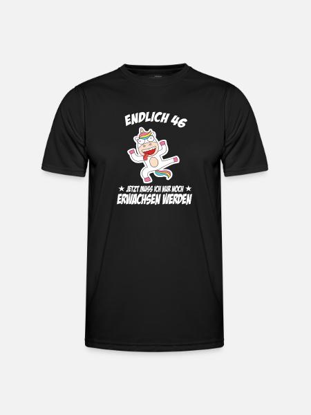 46 Geburtstag Positive Sprüche Zum 46 geburtstag - Männer Funktions-T-Shirt - Schwarz