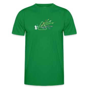Prism Bowhunter Light Triangle Light Spectrum - T-shirt sport Homme - vert - Devant - AI Model Male 178 dark (178cm)