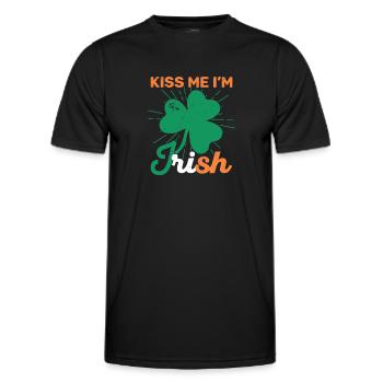 Irlande irlandaise Origine gaélique Cadeau national - T-shirt sport Homme - noir - Devant - AI Model Male 178 dark (178cm)