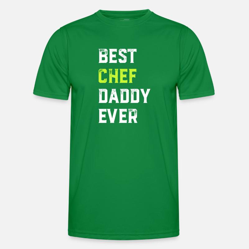 Best Chef Daddy Ever Chef Cook Daddy Best Kitchen Männer Funktions-T-Shirt